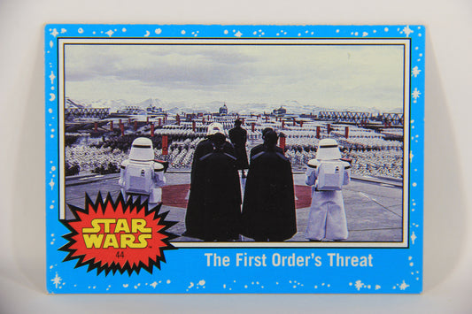 SW The Last Jedi Journey 2017 Card #44 The First Order's Threat ENG Blue L020559