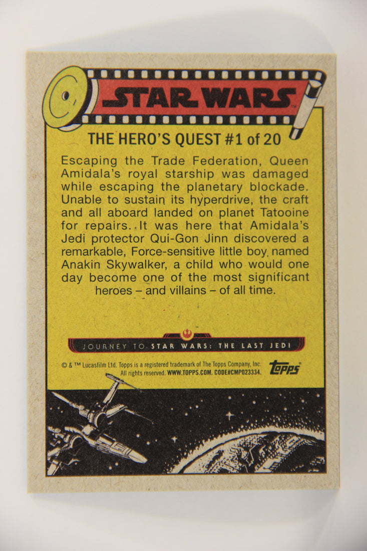 SW The Last Jedi Journey 2017 Card #51 In Need Of A New Hyperdrive ENG Blue L020567