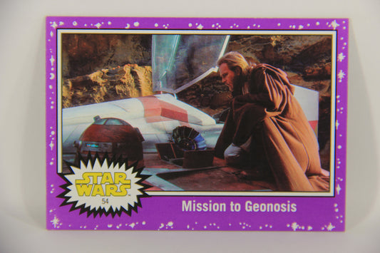 SW The Last Jedi Journey 2017 Card #54 Mission To Geonosis ENG Purple L020569