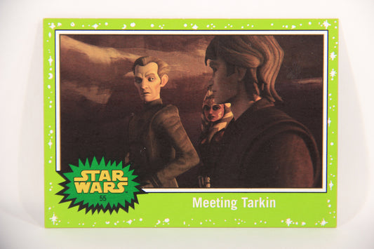 SW The Last Jedi Journey 2017 Trading Card #55 Meeting Tarkin ENG Slime Green L020572