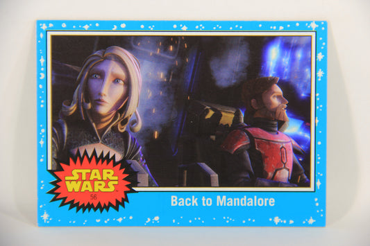 SW The Last Jedi Journey 2017 Trading Card #56 Back To Mandalore ENG Blue L020573