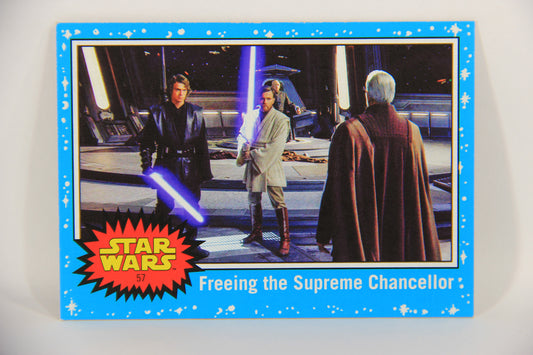 SW The Last Jedi Journey 2017 Card #57 Freeing The Supreme Chancellor ENG Blue L020574