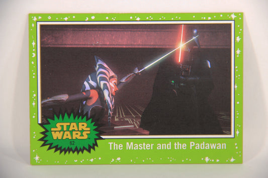 SW The Last Jedi Journey 2017 Card #62 The Master And The Padawan ENG Slime Green L020578
