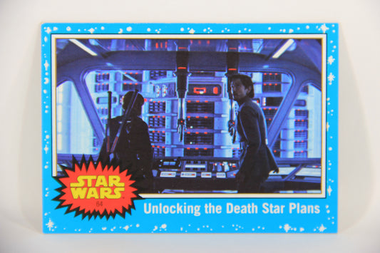 SW The Last Jedi Journey 2017 Card #64 Unlocking The Death Star Plans ENG Blue L020579
