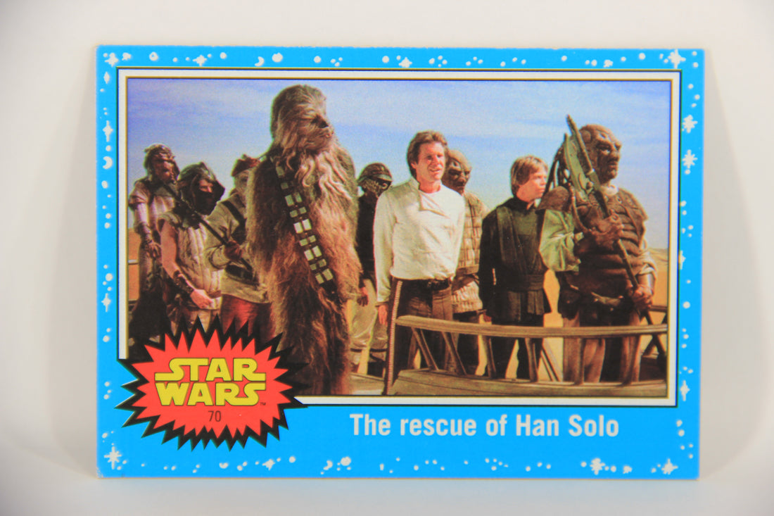 SW The Last Jedi Journey 2017 Card #70 The Rescue Of Han Solo ENG Blue L020583
