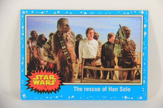 SW The Last Jedi Journey 2017 Card #70 The Rescue Of Han Solo ENG Blue L020583