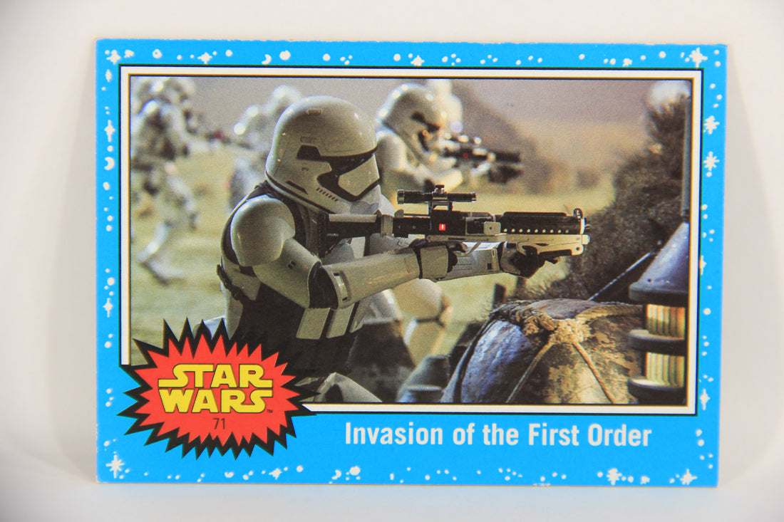 SW The Last Jedi Journey 2017 Card #71 Invasion Of The First Order ENG Blue L020584