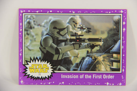 SW The Last Jedi Journey 2017 Card #71 Invasion Of The First Order ENG Purple L020585