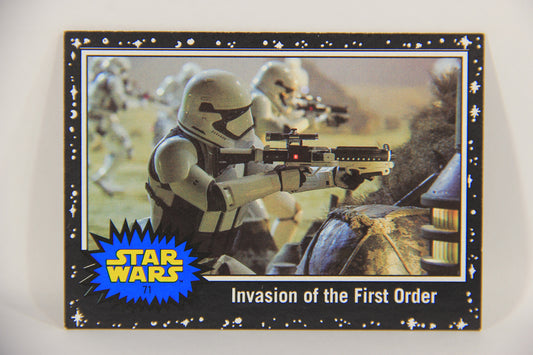 SW The Last Jedi Journey 2017 Card #71 Invasion Of The First Order ENG Black L020586