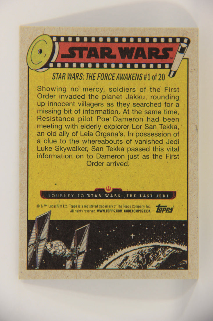 SW The Last Jedi Journey 2017 Card #71 Invasion Of The First Order ENG Black L020586