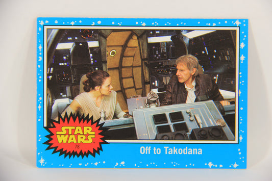 SW The Last Jedi Journey 2017 Trading Card #78 Off To Takodana ENG Blue L020589