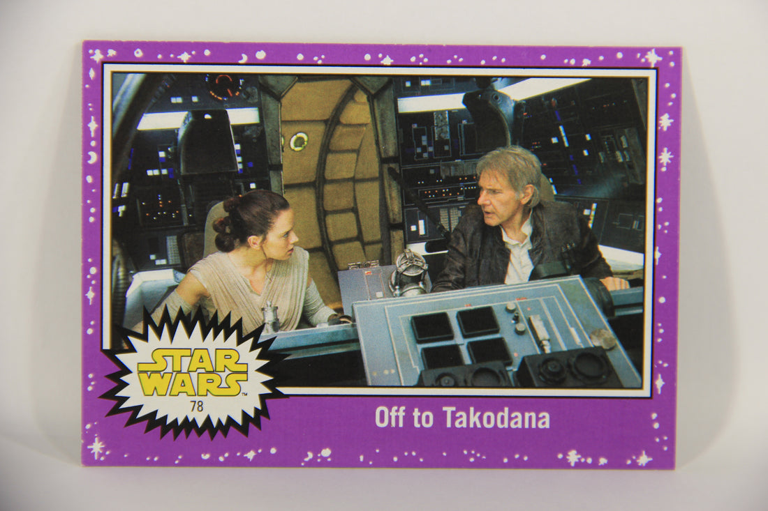 SW The Last Jedi Journey 2017 Trading Card #78 Off To Takodana ENG Purple L020590