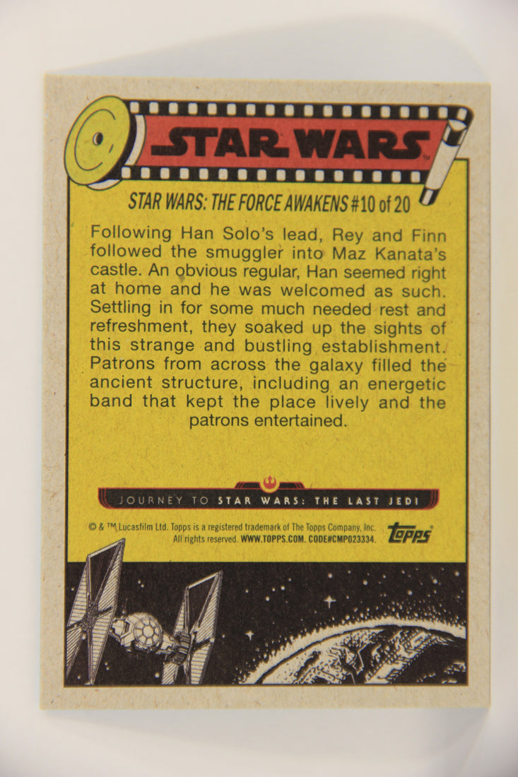 SW The Last Jedi Journey 2017 Trading Card #80 Maz's Band Plays On ENG Blue L020593
