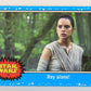 SW The Last Jedi Journey 2017 Trading Card #83 Rey Alone ENG Blue Parallel L020595