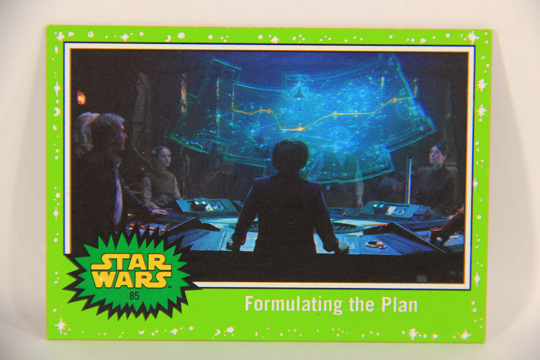 SW The Last Jedi Journey 2017 Card #85 Formulating The Plan ENG Slime Green L020596