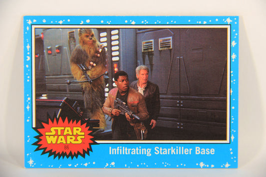 SW The Last Jedi Journey 2017 Card #86 Infiltrating Starkiller Base ENG Blue L020597