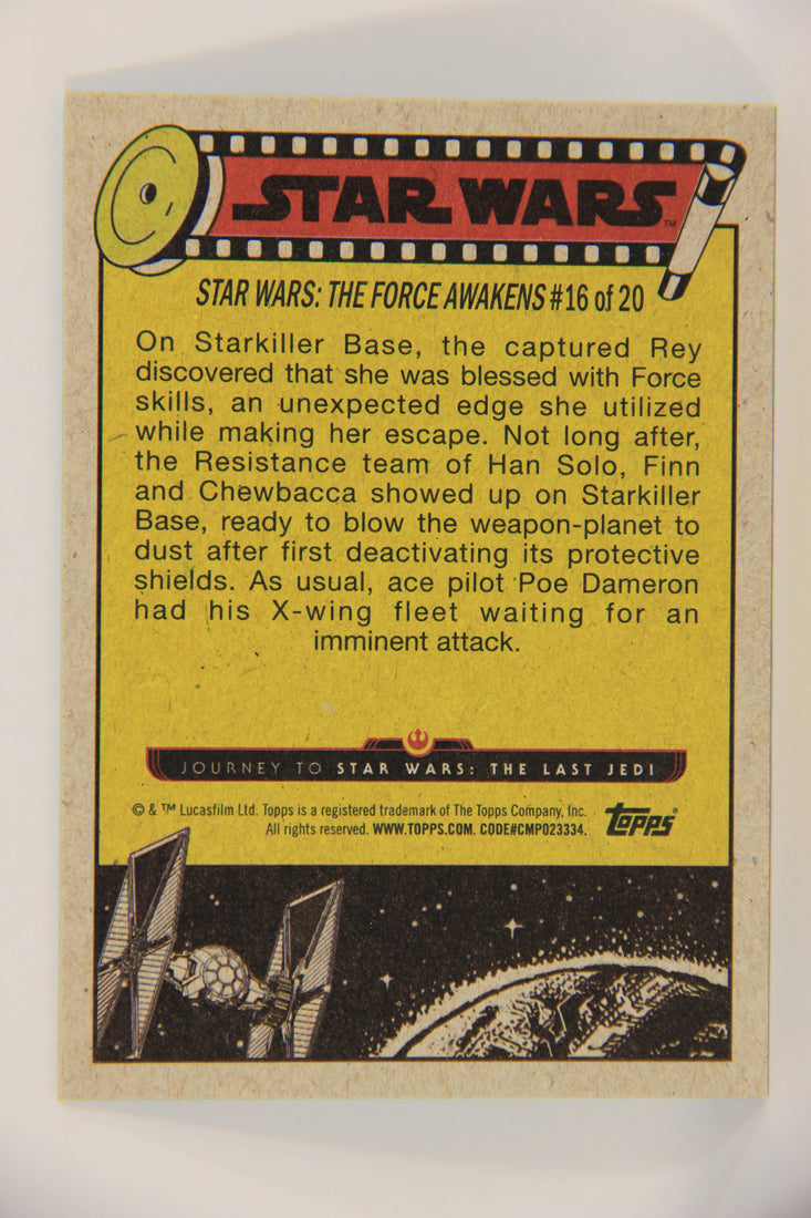 SW The Last Jedi Journey 2017 Card #86 Infiltrating Starkiller Base ENG Blue L020597