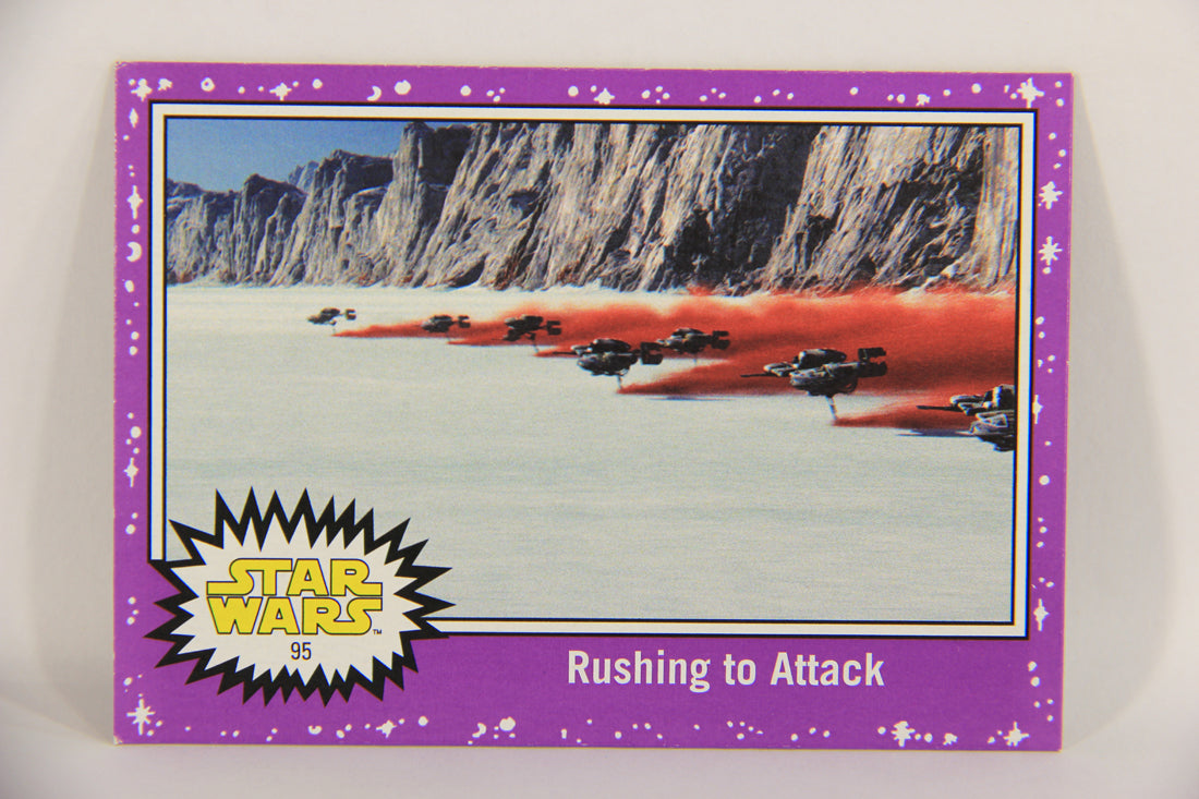 SW The Last Jedi Journey 2017 Trading Card #95 Rushing To Attack ENG Purple L020602