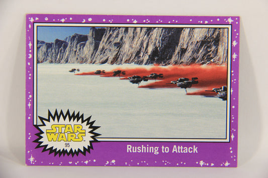SW The Last Jedi Journey 2017 Trading Card #95 Rushing To Attack ENG Purple L020602