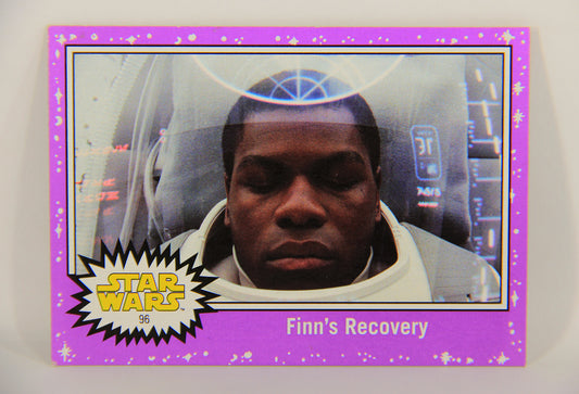 SW The Last Jedi Journey 2017 Trading Card #96 Finn's Recovery ENG Purple L020603