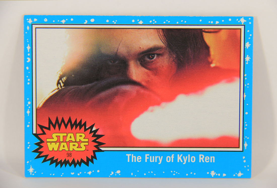 SW The Last Jedi Journey 2017 Trading Card #98 The Fury Of Kylo Ren ENG Blue L020605