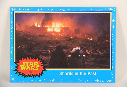 SW The Last Jedi Journey 2017 Trading Card #99 Shards Of The Past ENG Blue L020606