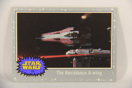 SW The Last Jedi Journey 2017 Trading Card #105 The Resistance A-Wing ENG Silver L020607