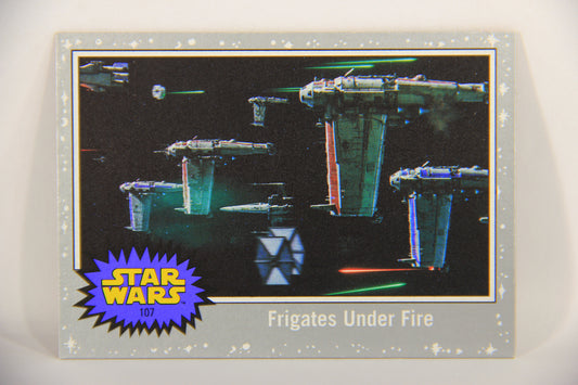 SW The Last Jedi Journey 2017 Trading Card #107 Frigates Under Fire ENG Silver L020608