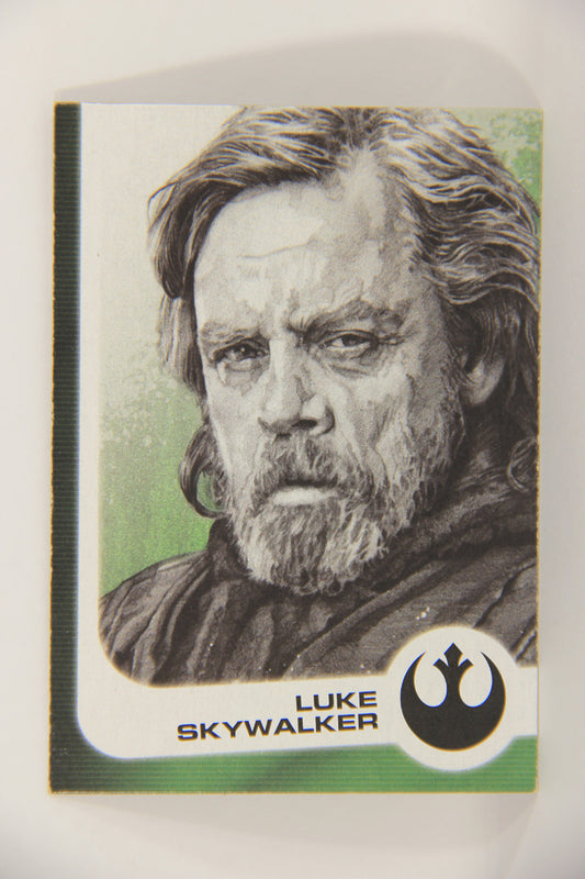 SW The Last Jedi Journey 2017 Trading Card Characters #5 Of 14 Luke Skywalker L020611
