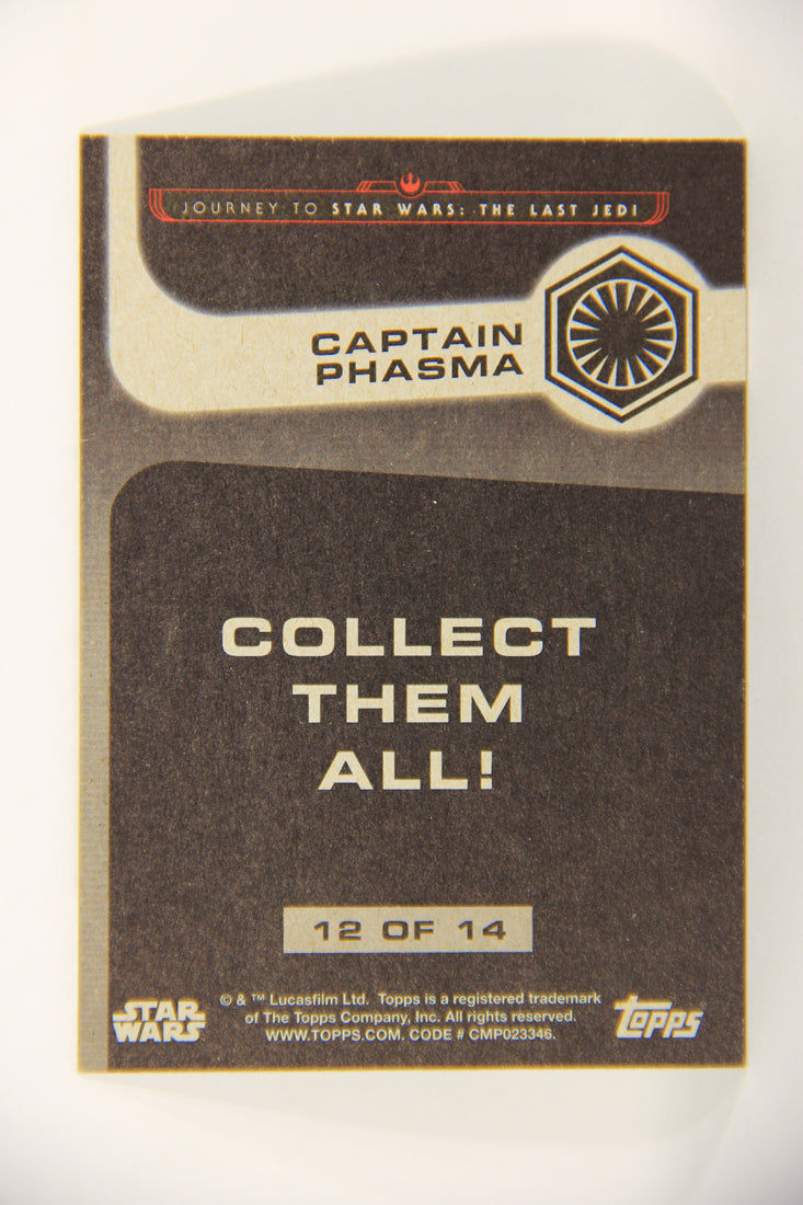 SW The Last Jedi Journey 2017 Trading Card Characters #12 Of 14 Captain Phasma L020613