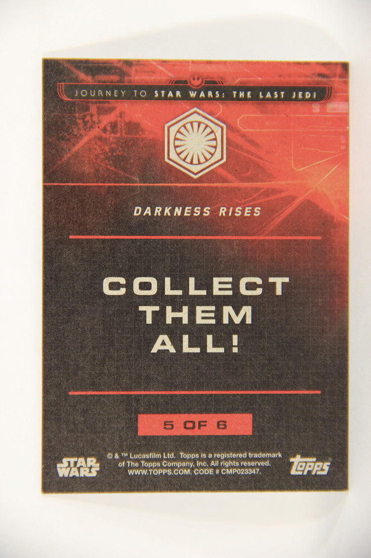 SW The Last Jedi Journey 2017 Card Darkness Rises #5 Of 6 Praetorian Guards L020616