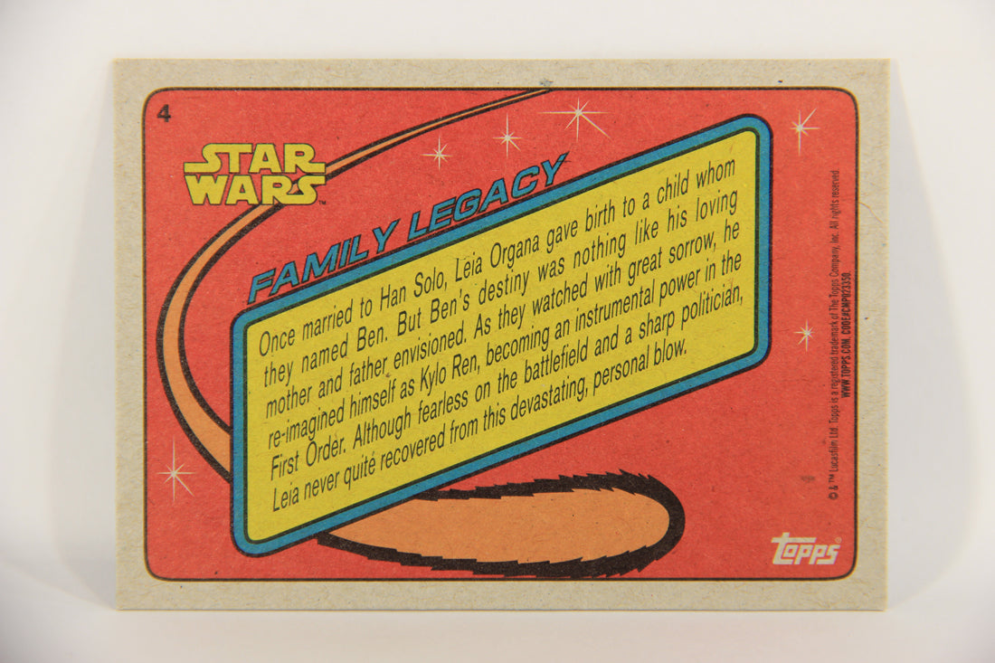 SW The Last Jedi Journey 2017 Card Exclusive Family Legacy #4 Leia - Kylo ENG L020621