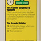 Seasame Street TV Show 1992 Trading Card #1 The Count Counts ENG Canada L020624