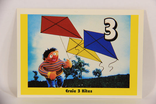 Seasame Street TV Show 1992 Trading Card #4 Ernie 3 Kites ENG Canada L020627