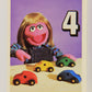 Seasame Street TV Show 1992 Trading Card #5 Prairie Dawn 4 Cars ENG Canada L020628