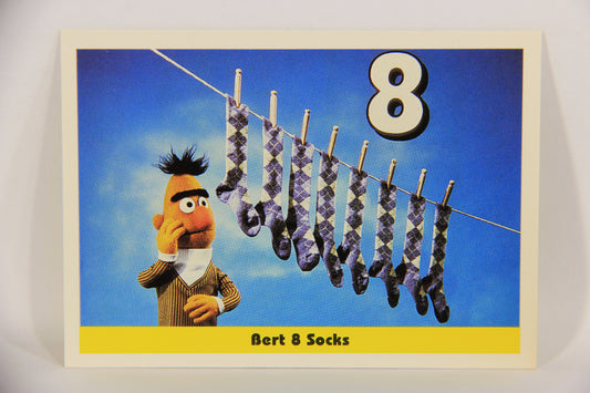 Sesame Street TV Show 1992 Trading Card #9 Bert 8 Socks ENG Canada L020632