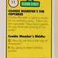 Sesame Street TV Show 1992 Trading Card #11 Cookie Monster 10 Cupcakes ENG L020634
