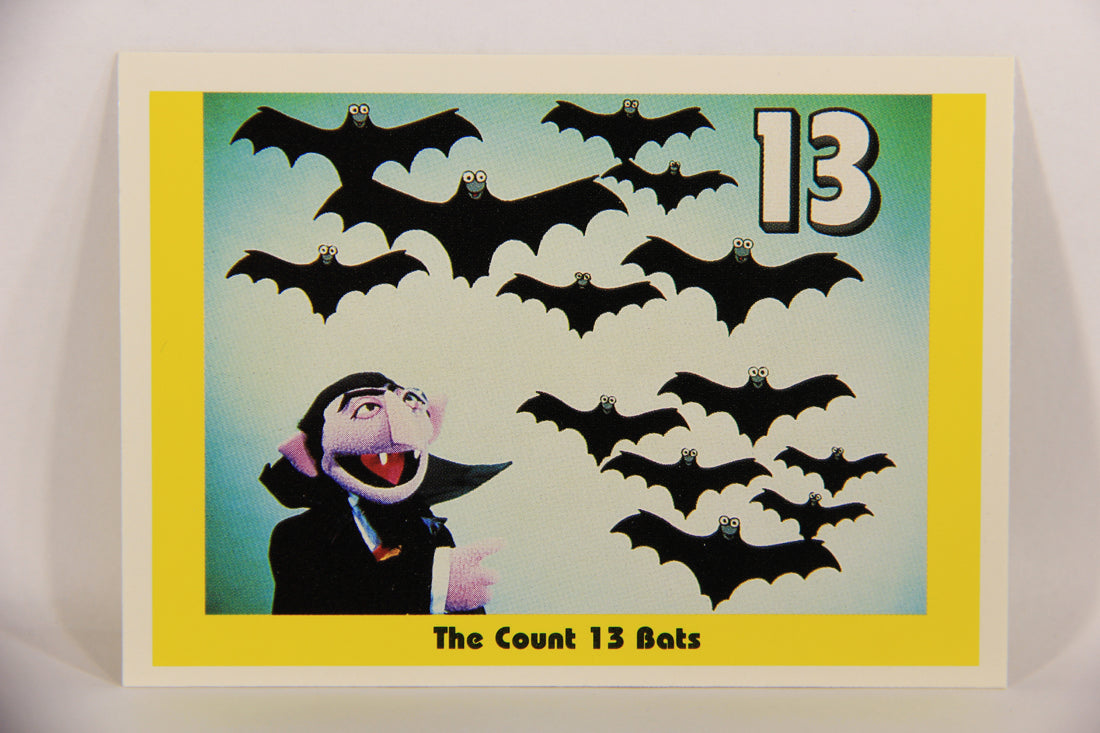 Sesame Street TV Show 1992 Trading Card #14 The Count 13 Bats ENG Canada L020637