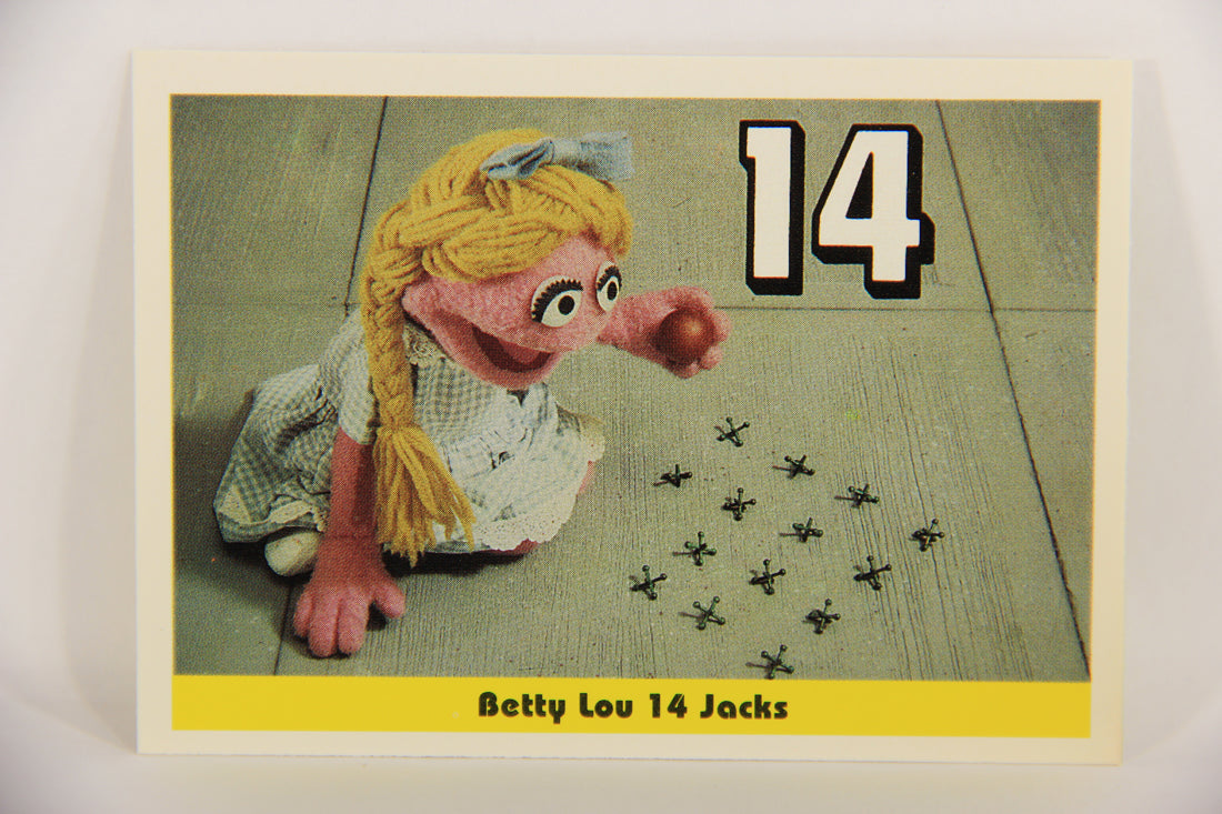 Sesame Street TV Show 1992 Trading Card #15 Betty Lou 14 Jacks ENG Canada L020638