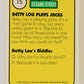 Sesame Street TV Show 1992 Trading Card #15 Betty Lou 14 Jacks ENG Canada L020638