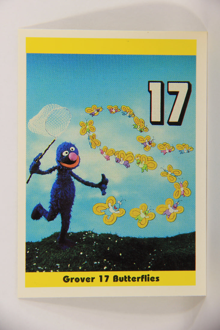 Sesame Street TV Show 1992 Trading Card #18 Grover 17 Butterflies ENG Canada L020641