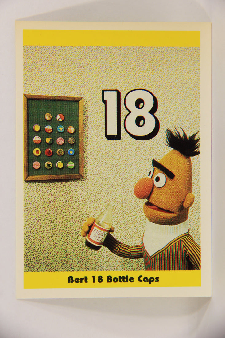 Sesame Street TV Show 1992 Trading Card #19 Bert 18 Bottle Caps ENG Canada L020642