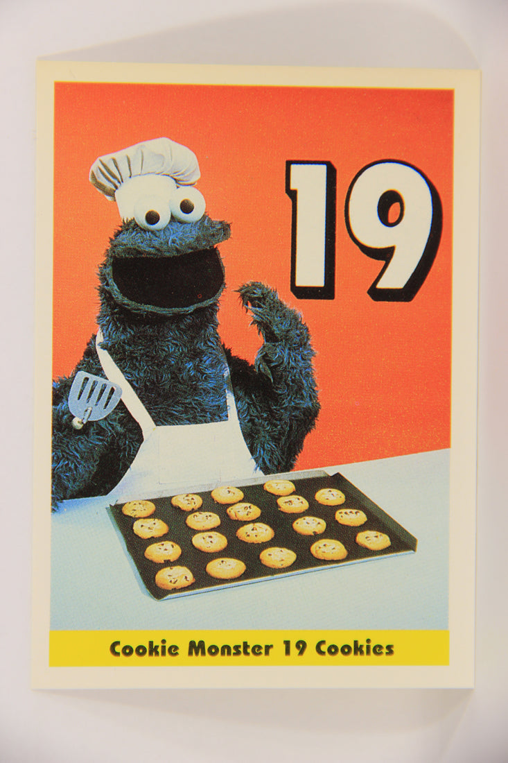 Sesame Street TV Show 1992 Trading Card #20 Cookie Monster 19 Cookies ENG L020643