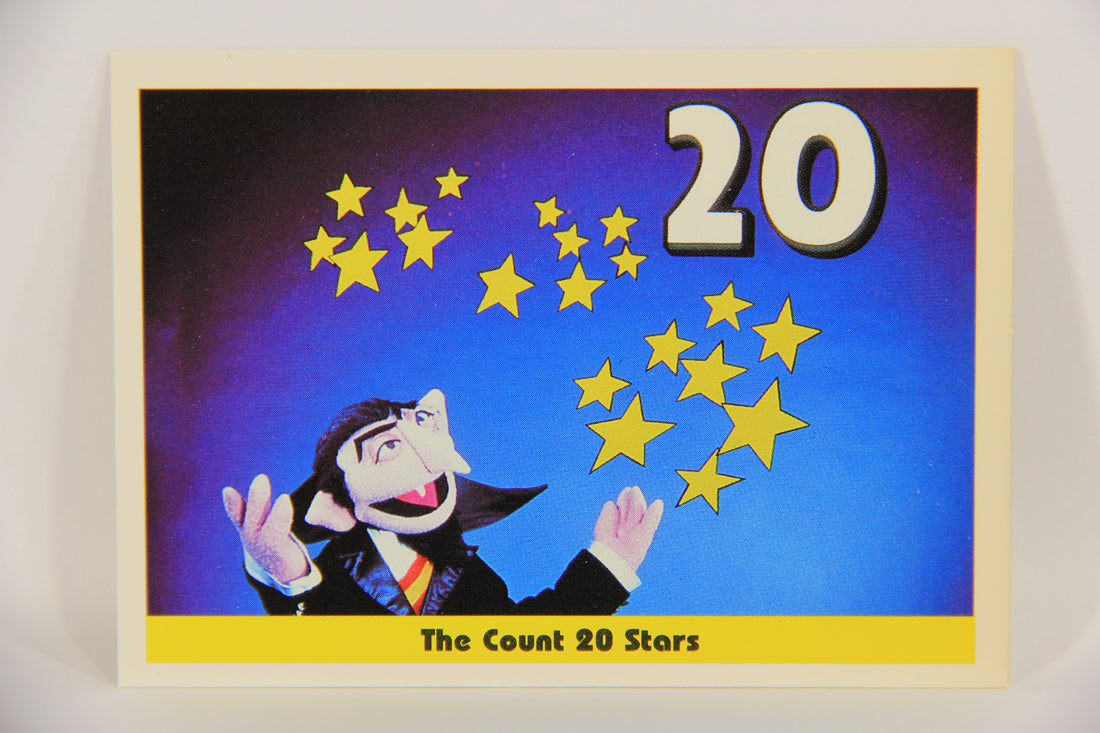Sesame Street TV Show 1992 Trading Card #21 The Count 20 Stars ENG Canada L020644