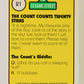 Sesame Street TV Show 1992 Trading Card #21 The Count 20 Stars ENG Canada L020644