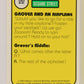 Sesame Street TV Show 1992 Trading Card #22 A Grover And An Airplane ENG L020645