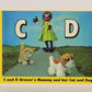Sesame Street TV Show 1992 Card #24 C And D Grover's Mommy And Her Cat And Dog L020647