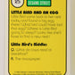 Sesame Street TV Show 1992 Trading Card #25 E Little Bird And An Egg ENG L020648