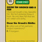 Sesame Street TV Show 1992 Card #26 F Oscar The Grouch And A Fish ENG L020649