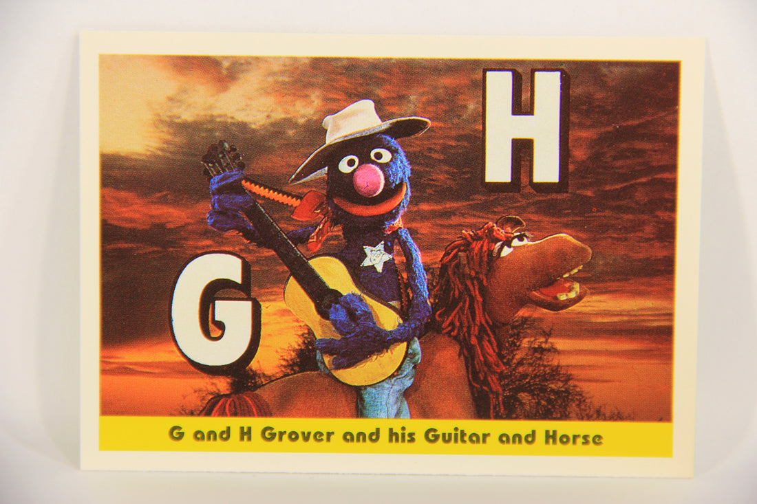 Sesame Street TV Show 1992 Card #27 G And H Grover And His Guitar And Horse L020650